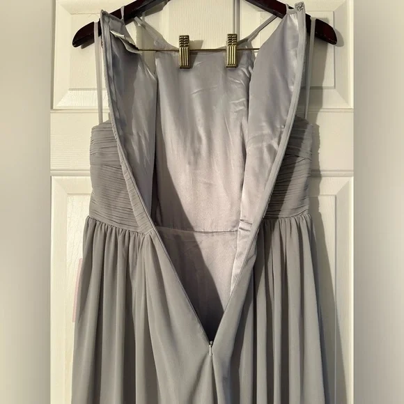 bhldn grey dress BHLDN Bexley Pleated Fantasy